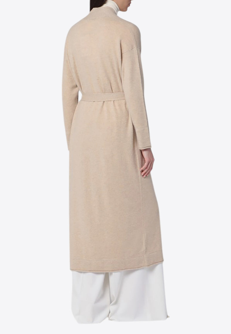 Max Mara Asbuurg Long Cashmere Belted Cardigan Beige ASBUURGWO/Q_MAXM-002