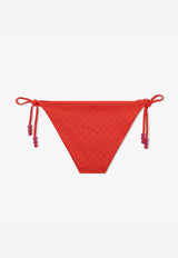 Jimmy Choo Aubrie JC Monogram Triangle Bikini Brief AUBRIE B076 S616 PAPRIKA/PAPRIKA