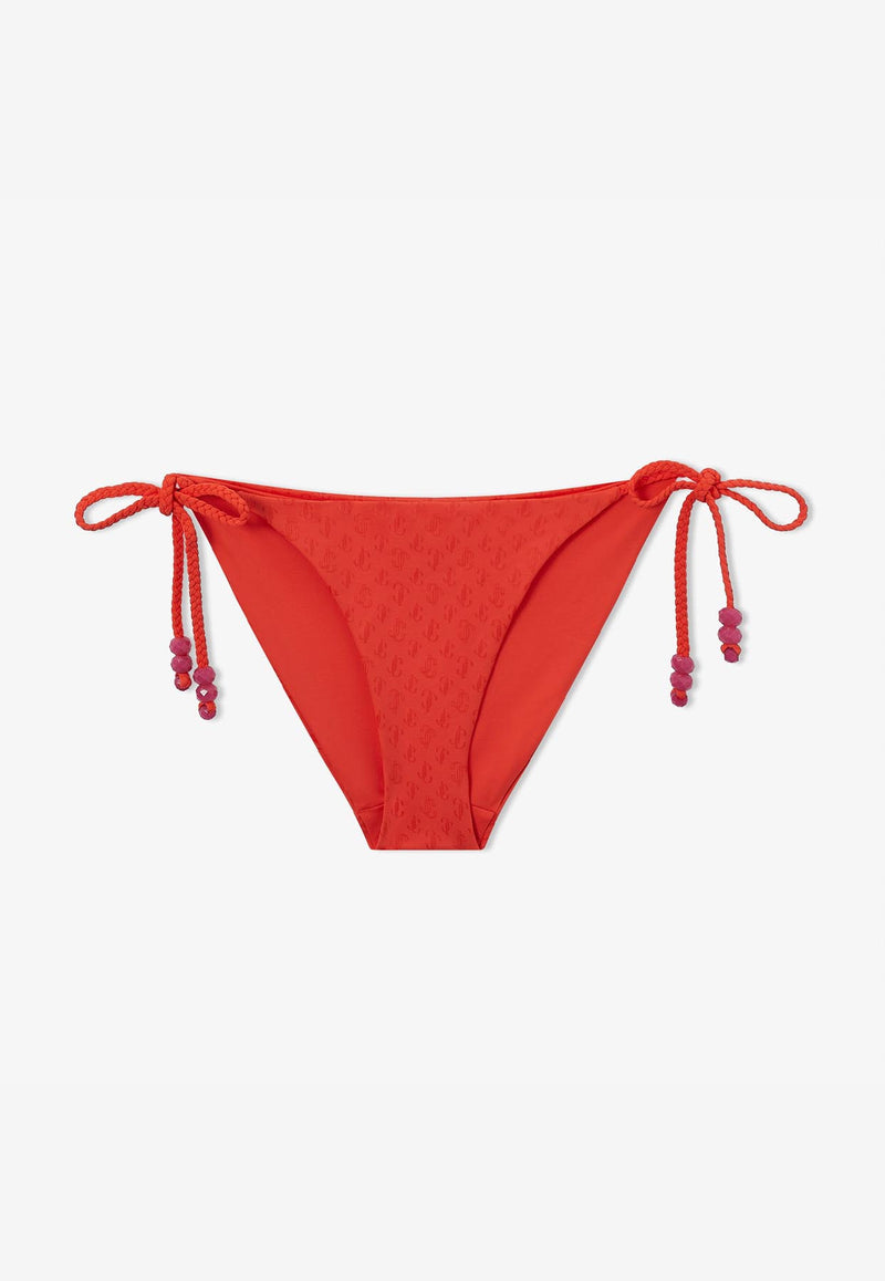 Jimmy Choo Aubrie JC Monogram Triangle Bikini Brief AUBRIE B076 S616 PAPRIKA/PAPRIKA