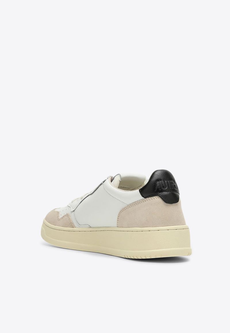 Autry Medalist Leather and Suede Sneakers White AULMLS21/P_AUTRY-LS21