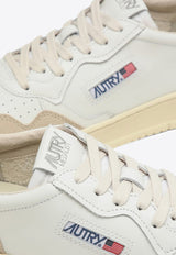 Autry Medalist Leather and Suede Sneakers White AULMLS21/P_AUTRY-LS21