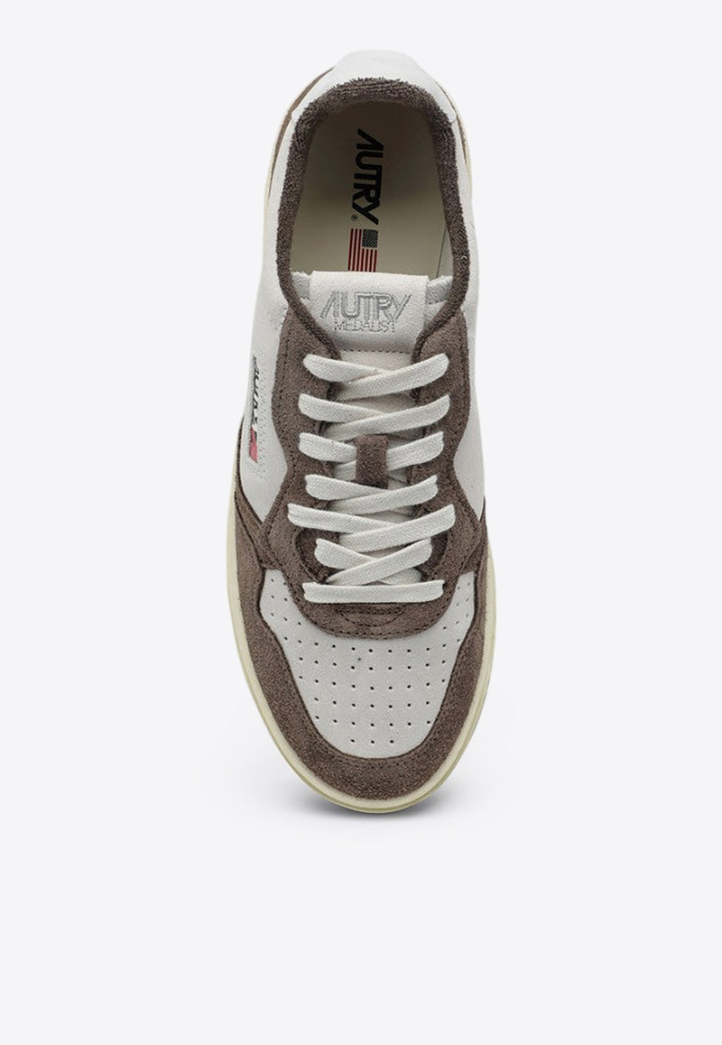 Autry Medalist Leather and Suede Sneakers White AULMSH05/P_AUTRY-SH05