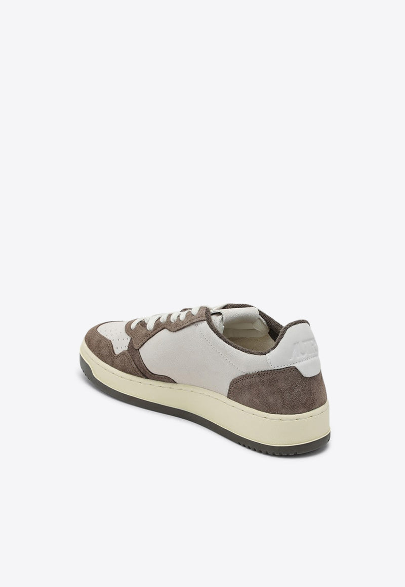 Autry Medalist Leather and Suede Sneakers White AULMSH05/P_AUTRY-SH05