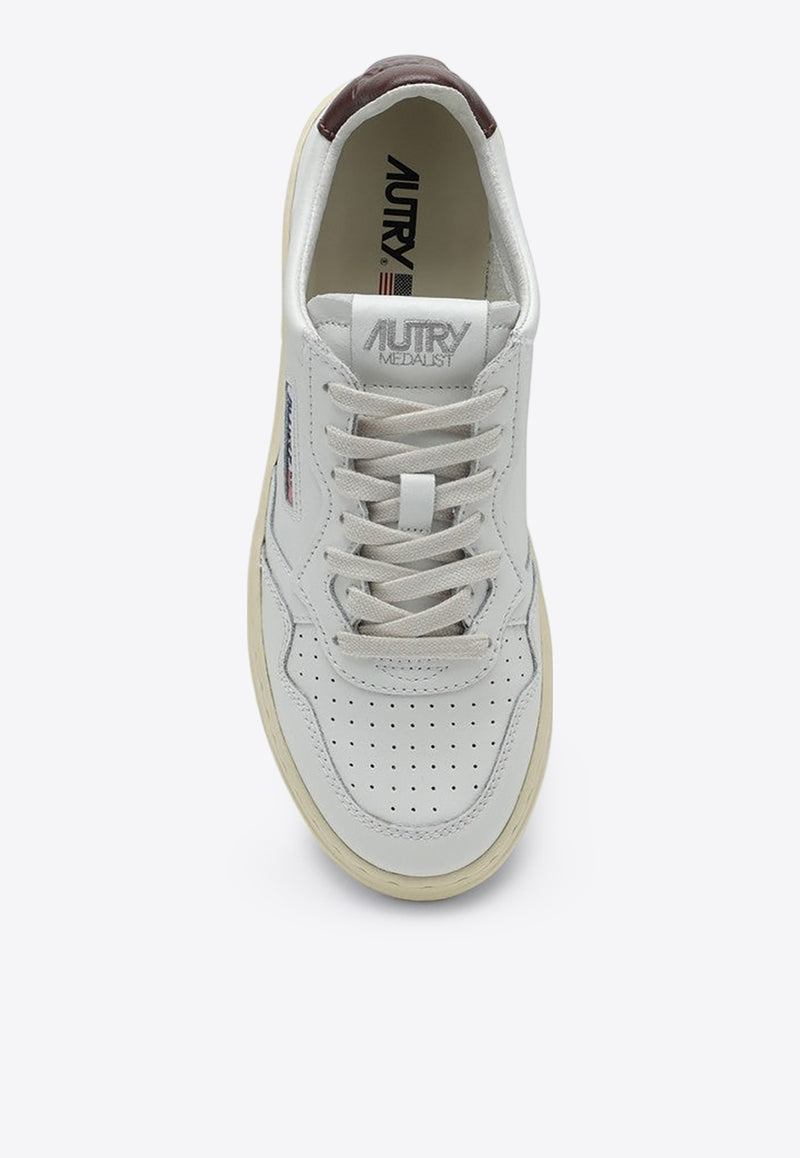 Autry Medalist Leather Sneakers White AULWLL53/P_AUTRY-LL53