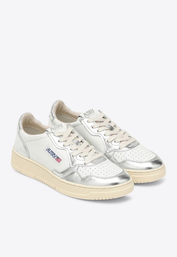 Autry Low Medalist Leather Sneakers White AULWWB18/Q_AUTRY-WB18