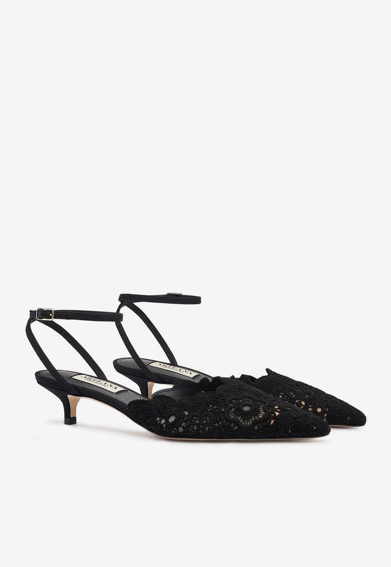 Arteana Amalfi 35 Lace Pumps AW23AMABLA35BLACK