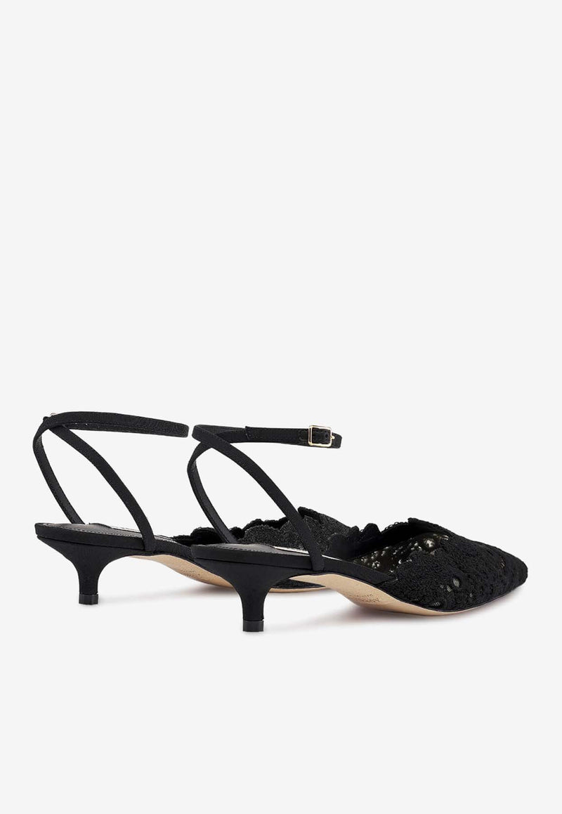 Arteana Amalfi 35 Lace Pumps AW23AMABLA35BLACK