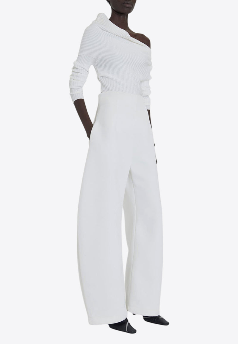 A.W.A.K.E High-Rise Rounded Pants AW24.P05.LA02.WHITEWHITE