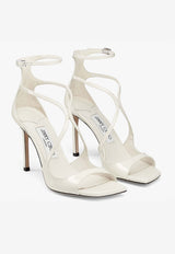 Jimmy Choo Azia 95 Sandals in Patent Leather AZIA 95 PAT LATTE