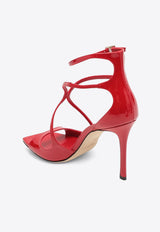 Jimmy Choo Azia 95 Patent Leather Sandals Red AZIA95PAT/P_JIMCH-PR