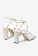 Jimmy Choo Azie 85 Nappa Leather Sandals AZIE 85 NAP LATTE