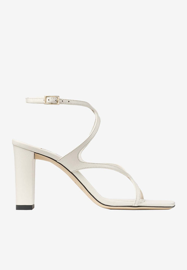 Jimmy Choo Azie 85 Nappa Leather Sandals AZIE 85 NAP LATTE