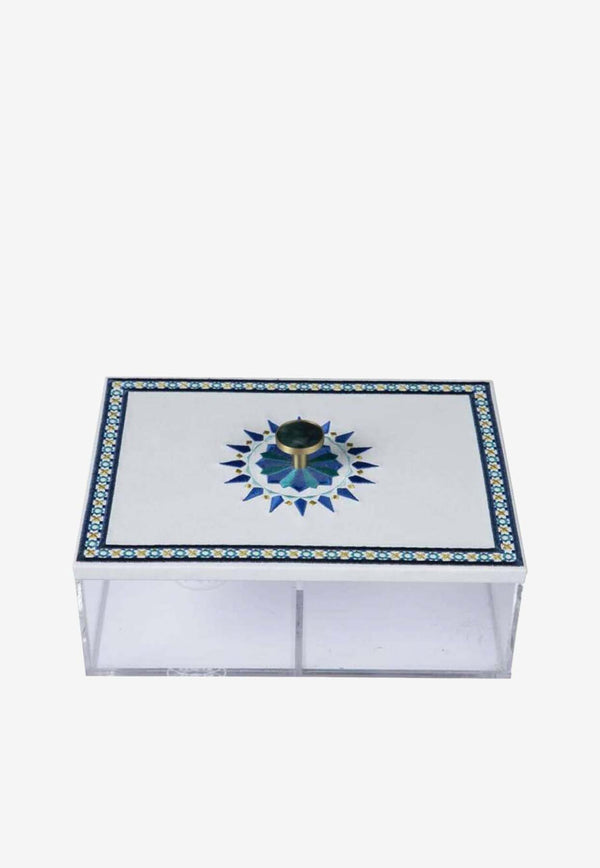 Stitch Rectangular Box with Arabesque Design Multicolor AP10020