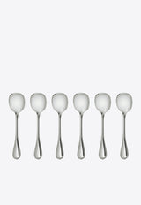 Christofle Malmaison Silver-Plated Ice cream Spoons - Set of 6 Silver B00018035x6