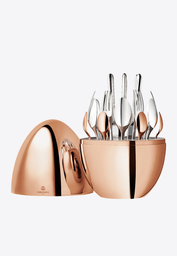 Christofle Mood Precious Flatware Set - Set of 24 Rose Gold B00065399