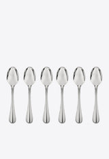 Christofle Perles Stainless Steel 2 Coffee Spoons - Set of 6 Silver B02405004x6