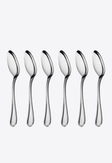 Christofle Perles Stainless Steel 2 Coffee Spoons - Set of 6 Silver B02405004x6