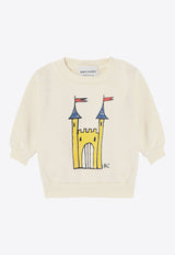 Bobo Choses Babies Faraway Castle Sweatshirt Ivory B224AB029CO/P_BOBO-199