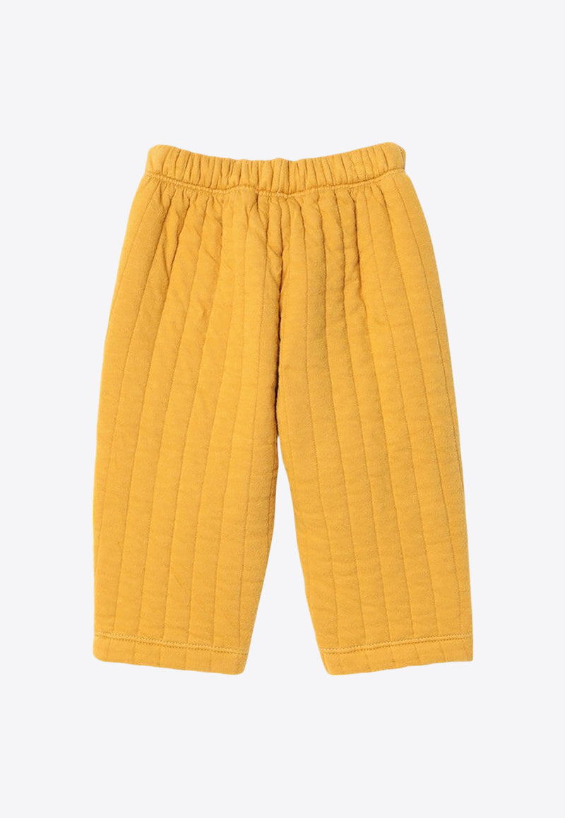 Bobo Choses Babies Quilted Track Pants Yellow B224AB067CO/P_BOBO-211