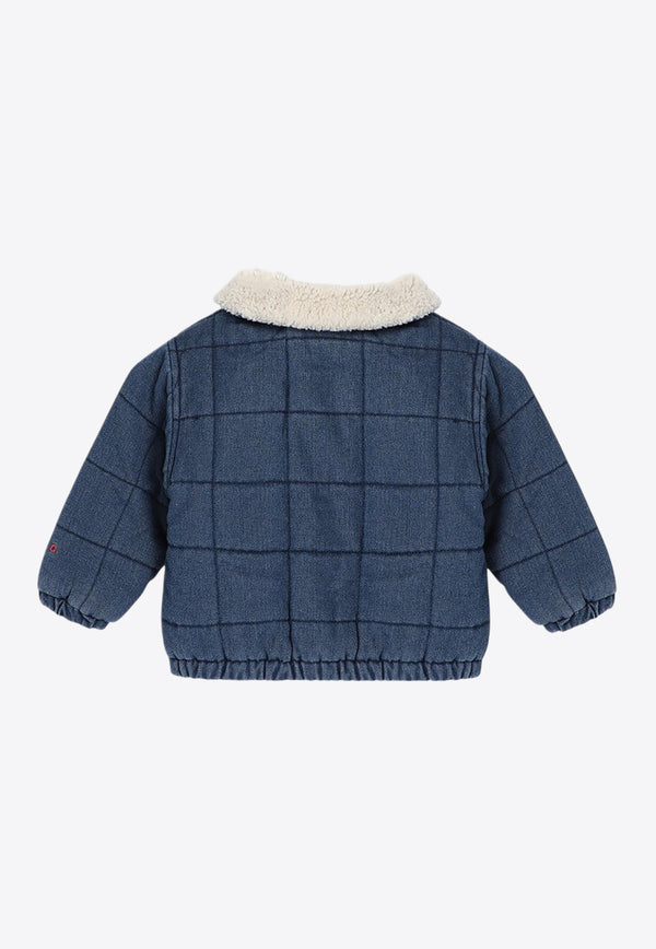 Bobo Choses Babies Quilted Denim Jacket Blue B224AB099DE/P_BOBO-411