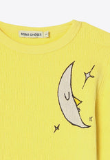 Bobo Choses Girls Beneath The Moon Long-Sleeved T-shirt Yellow B224AC024CO/P_BOBO-721