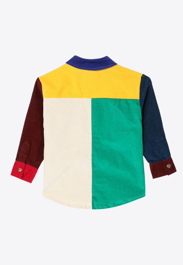 Bobo Choses Boys Colorblocked Corduroy Shirt  Multicolor B224AC031CO/P_BOBO-991