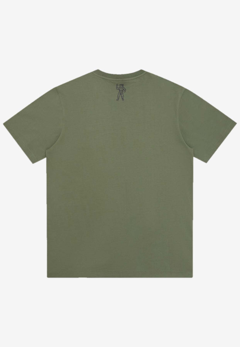 Billionaire Boys Club Camo Logo Print Crewneck T-shirt Green B24133GREEN