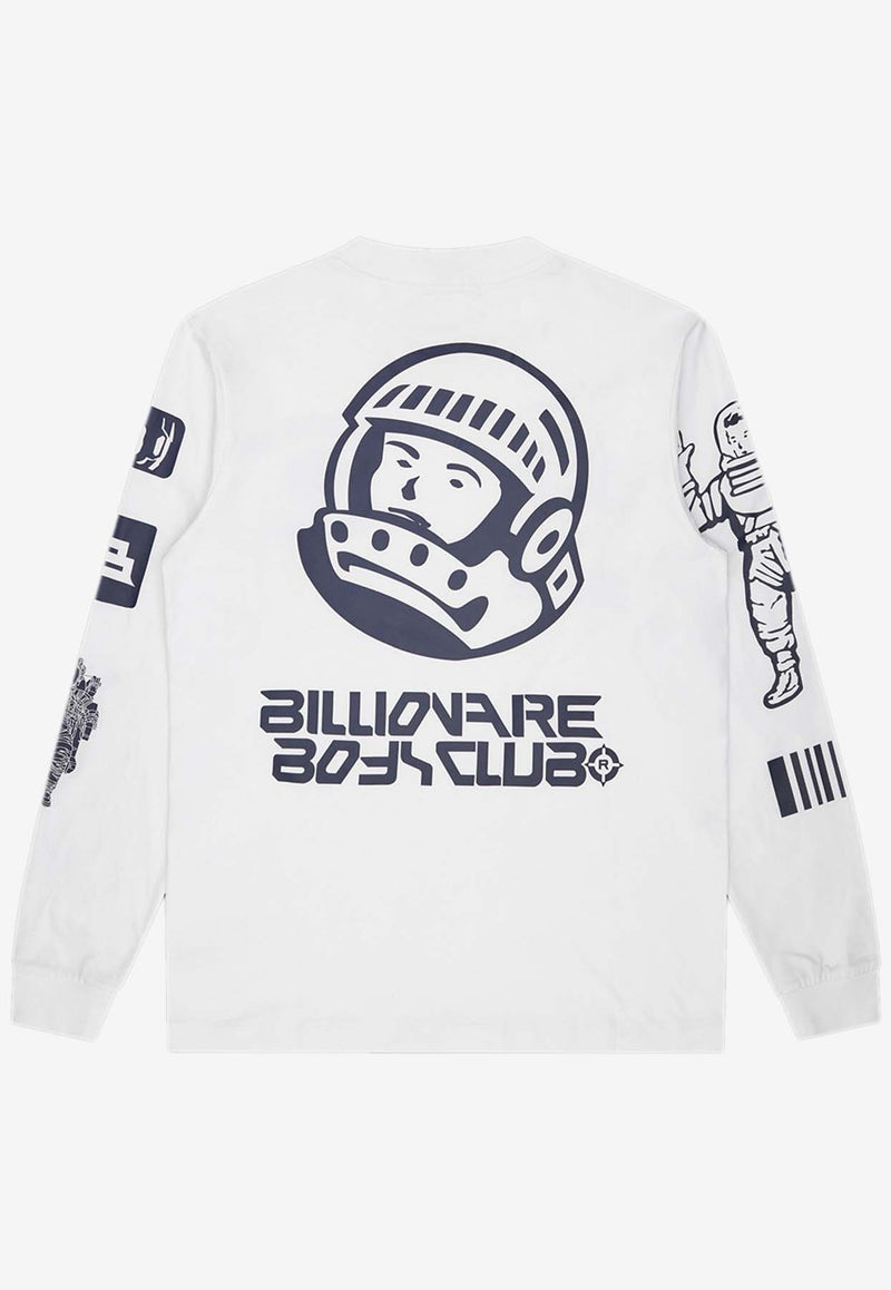 Billionaire Boys Club Graphic Print Long-Sleeved T-shirt White B24251WHITE