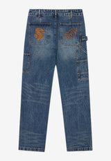 Billionaire Boys Club Straight-Leg Carpenter Jeans Blue B24428DENIM