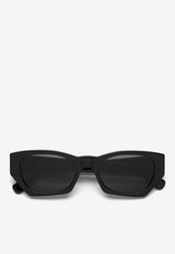 Retrosuperfuture Amata Geometric Sunglasses Gray B3L-I6PIPVC/O_SUPER-BLK