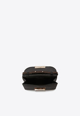 Victoria Beckham Nano Buckle Leather Shoulder Bag Black B424AAC005978ABLACK