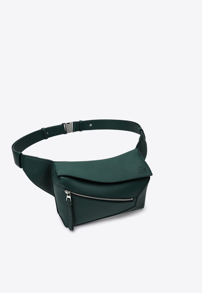 Loewe Small Puzzle Calf Leather Belt Bag Green B510SEBX02LE/Q_LOEW-6580