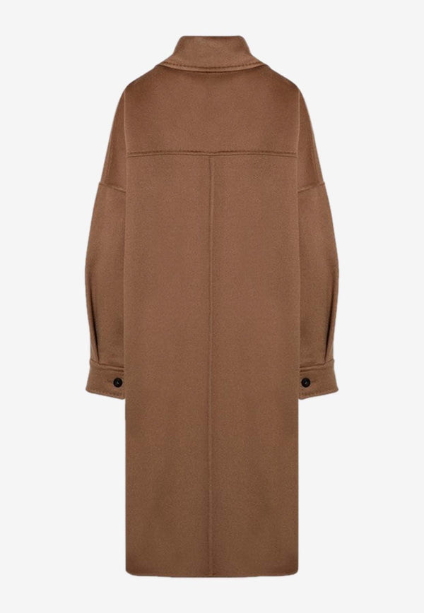 Max Mara Baruffa Oversized Cashmere Coat Brown BARUFFAWO/P_MAXMA-028