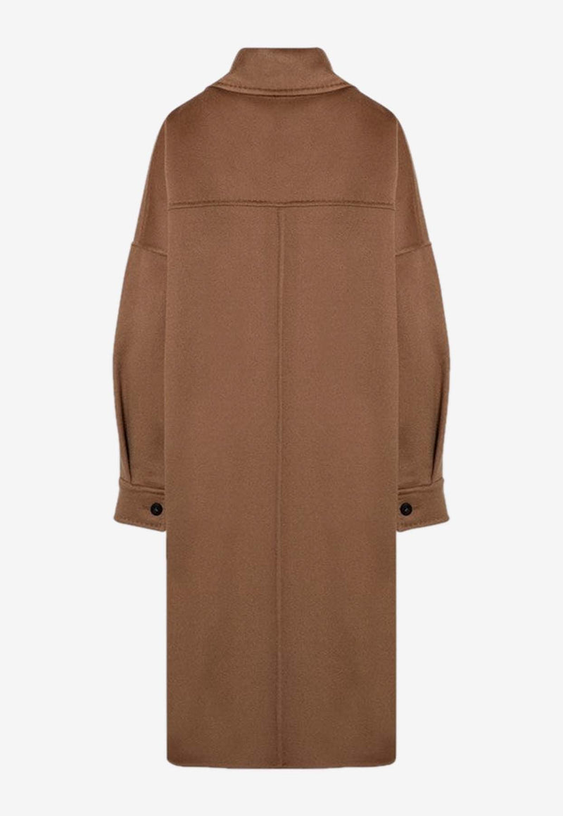 Max Mara Baruffa Oversized Cashmere Coat Brown BARUFFAWO/P_MAXMA-028