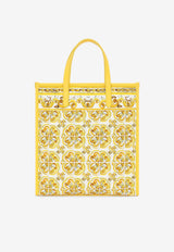 Dolce 
Gabbana Medium Majolica Print Tote Bag BB2259 AP026 HG3OB Yellow