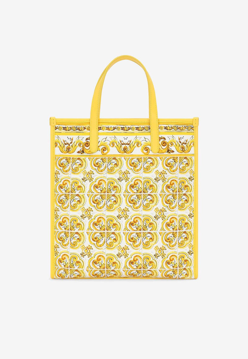 Dolce 
Gabbana Medium Majolica Print Tote Bag BB2259 AP026 HG3OB Yellow