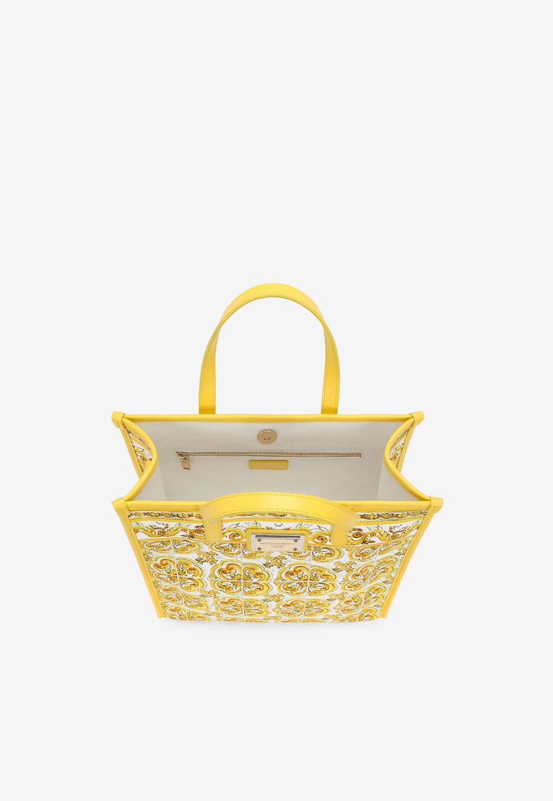 Dolce 
Gabbana Medium Majolica Print Tote Bag BB2259 AP026 HG3OB Yellow