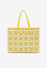 Dolce 
Gabbana Large Majolica Print Tote Bag BB2274 AP026 HG3OB Yellow