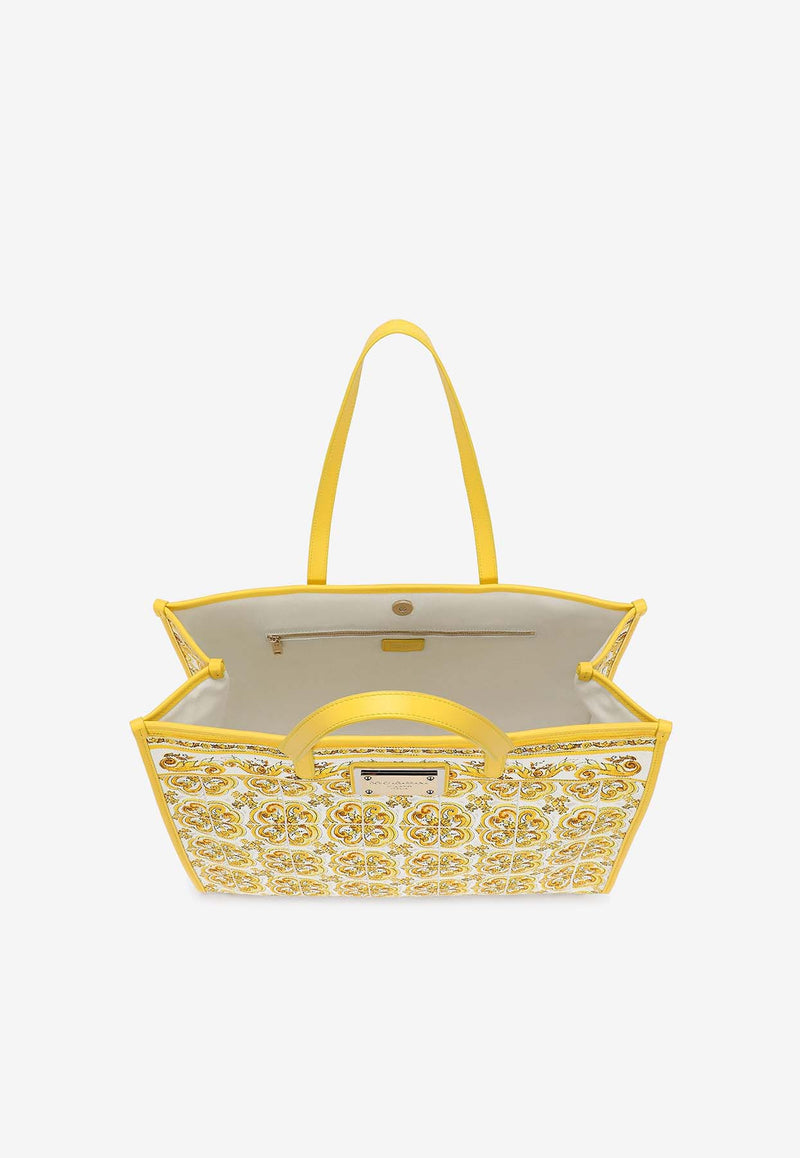 Dolce 
Gabbana Large Majolica Print Tote Bag BB2274 AP026 HG3OB Yellow