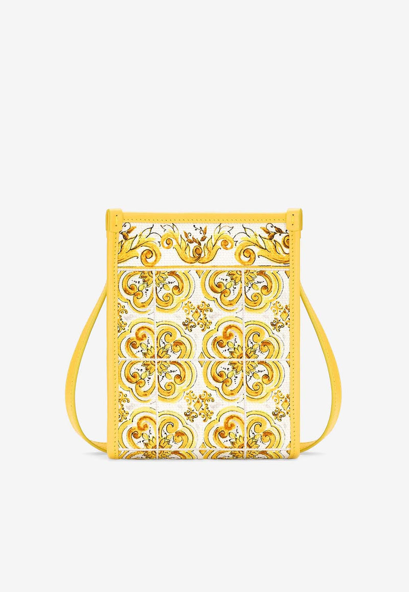 Dolce 
Gabbana Small Majolica Print Tote Bag BB3025 AP026 HG3OB Yellow