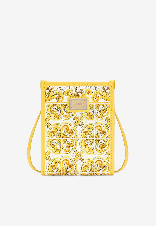 Dolce 
Gabbana Small Majolica Print Tote Bag BB3025 AP026 HG3OB Yellow