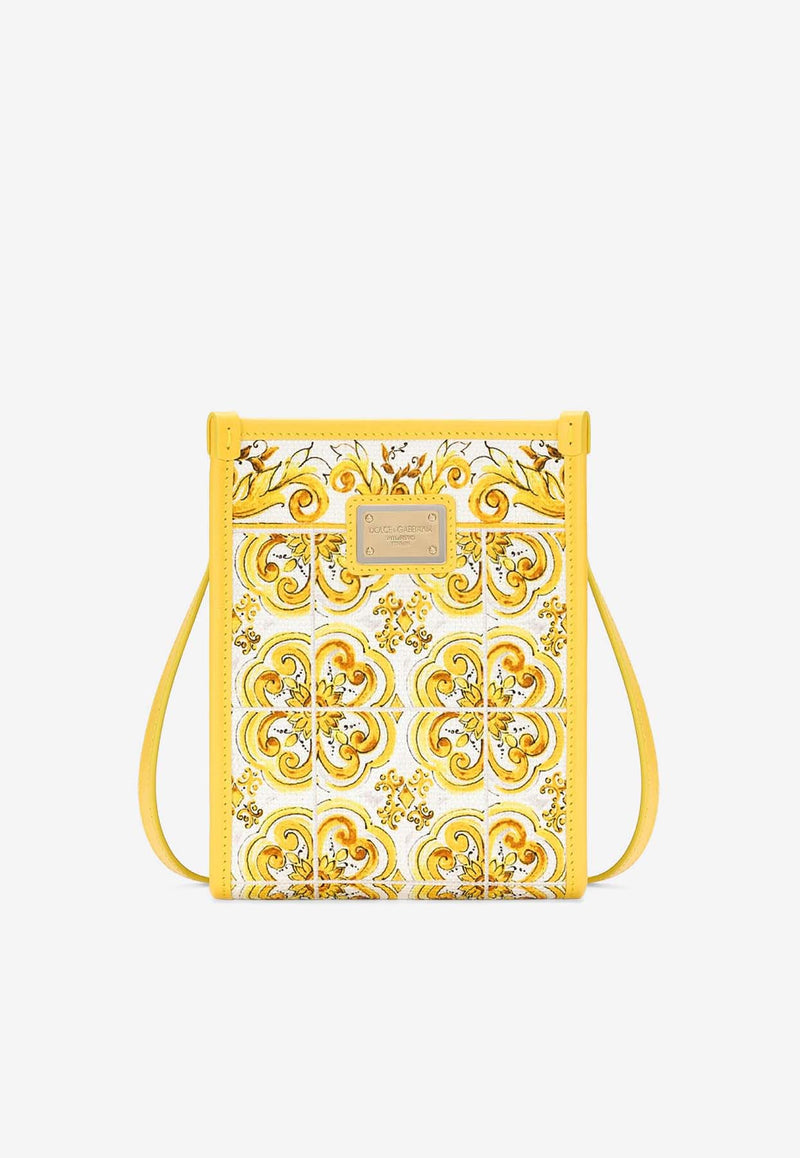 Dolce 
Gabbana Small Majolica Print Tote Bag BB3025 AP026 HG3OB Yellow