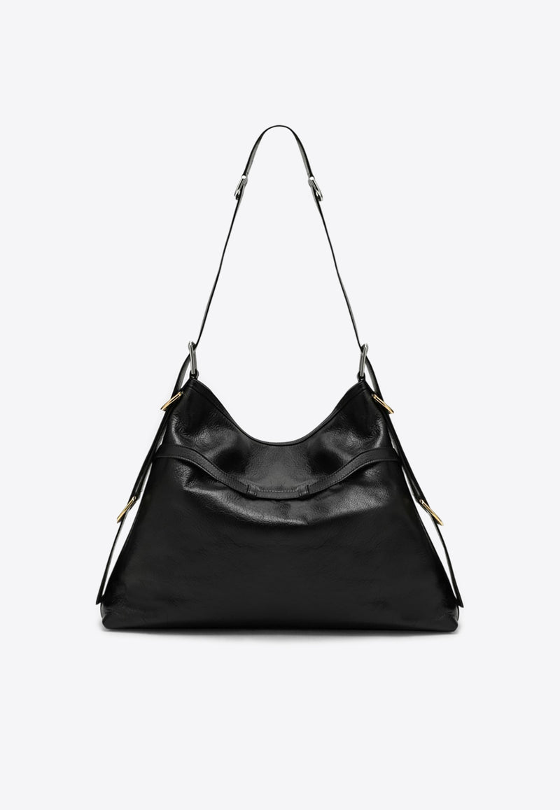 Givenchy Medium Voyou Calf Leather Shoulder Bag Black BB50SSB1Q7/Q_GIV-001