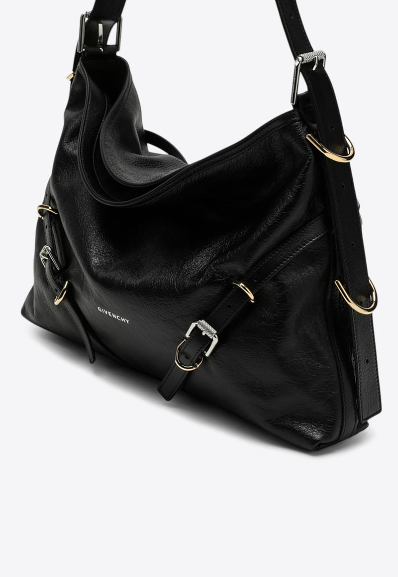 Givenchy Medium Voyou Calf Leather Shoulder Bag Black BB50SSB1Q7/Q_GIV-001