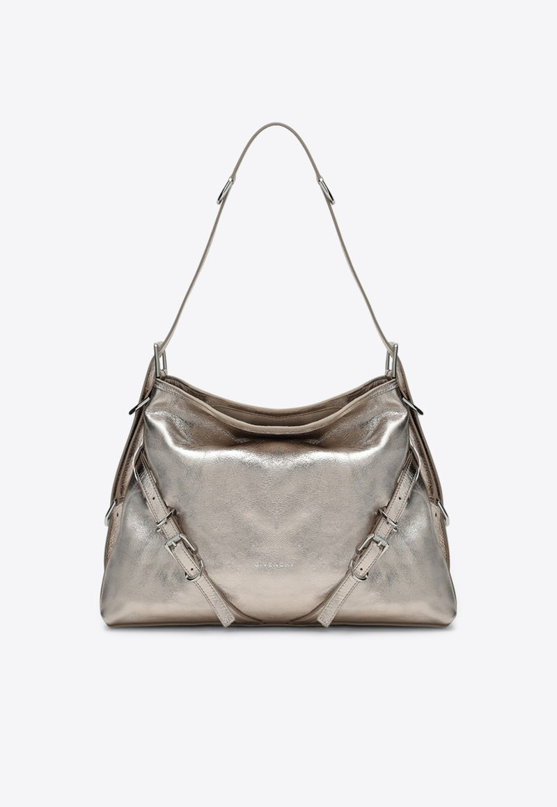 Givenchy Medium Voyou Laminated Leather Shoulder Bag Metal BB50SSB1ZB/Q_GIV-769