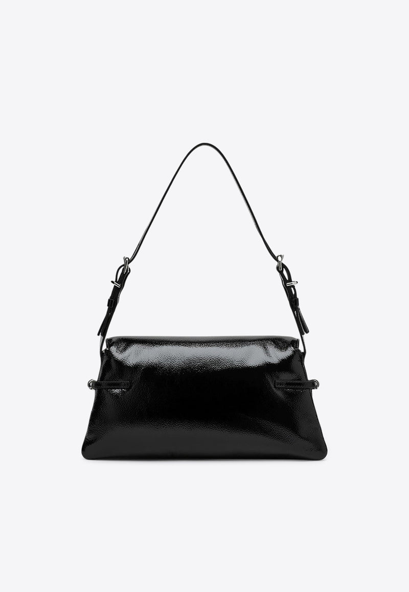 Givenchy Small Voyou Patent Leather Shoulder Bag Black BB5104B25Y/Q_GIV-001