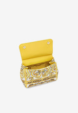 Dolce 
Gabbana Medium Sicily Majolica Top Handle Bag BB6003 AW050 HG3OB Yellow