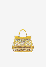 Dolce 
Gabbana Medium Sicily Majolica Top Handle Bag BB6003 AW050 HG3OB Yellow