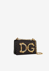 Dolce 
Gabbana DG Girls Polka Dot Print Shoulder Bag BB6498 AV885 HN56W Black