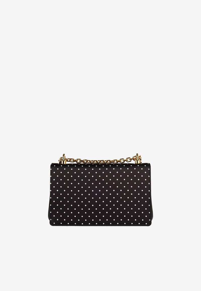 Dolce 
Gabbana DG Girls Polka Dot Print Shoulder Bag BB6498 AV885 HN56W Black